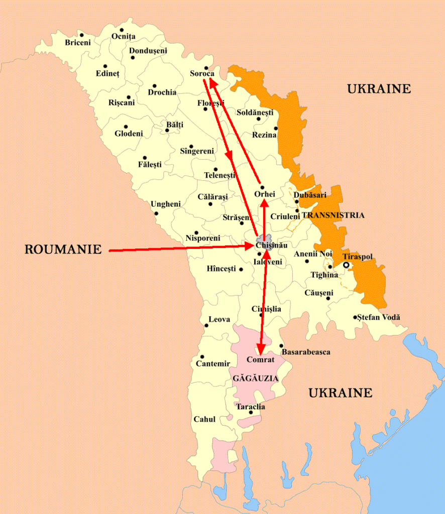 Moldavie Ao T Via La Roumanie De Tallinn Samarcande